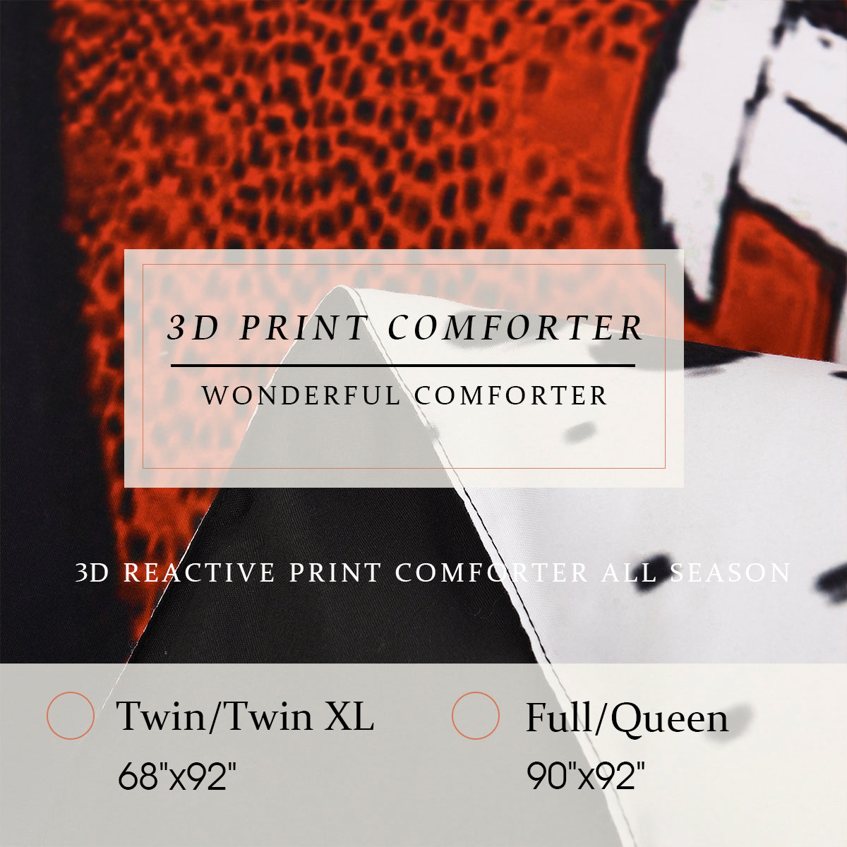 3D Print American Football All Season Comforter Set-S25